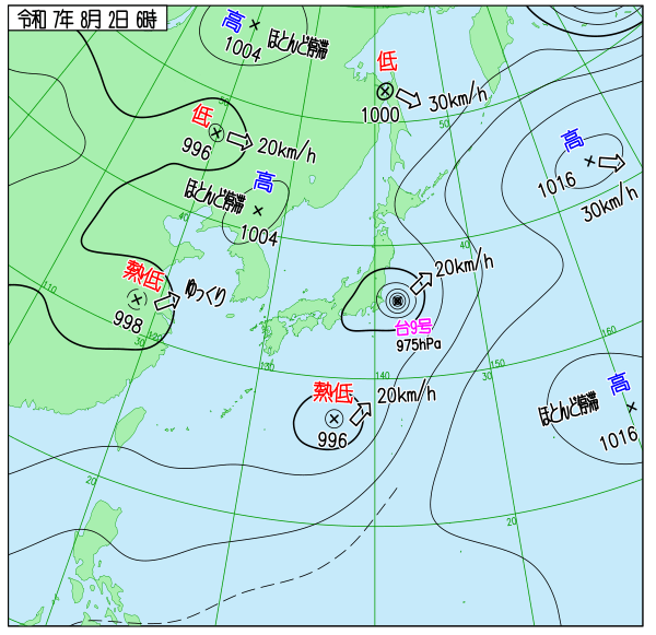 気象庁の天気図