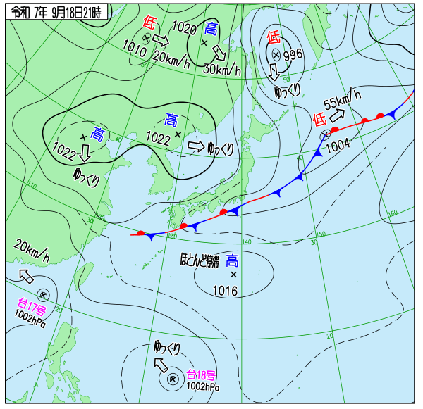気象庁の天気図